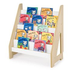 B.U. Montessori otroška maksi knjižna omara hrast/bela