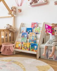 B.U. Montessori otroška knjižna omara Maxi bela