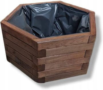 Lesen vrtni cvetlični lonček, palisander, 51x44x23 D26