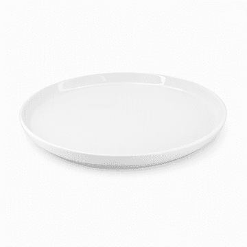 DUKA Nord bel porcelanast krožnik za mikrovalovno pečico 28 cm