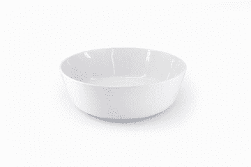 DUKA Bela porcelanasta skleda 17 cm Elegantna za pomivalni stroj Nord