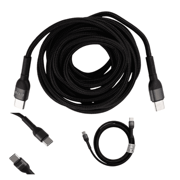 DEMOLITION USB-C-USB-C kabel 100 cm črne barve