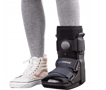 ++ACTIMOVE PRO opornica za goleni in stopalo LOW odprta prstna opornica velikost S črna (7627251) (k=16)