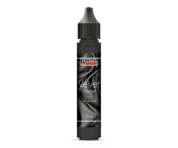 Pentart žametni puder v prahu. AKS.30ml črne barve