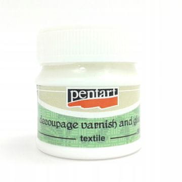 Lepilo + lak za tkanine 50ml pentart