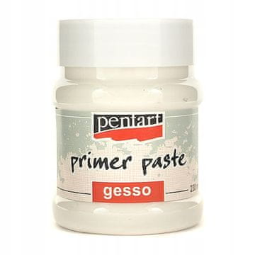 Pentart gesso temeljna barva 230 ml bela