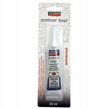 Črtalo za ustnice Pentart 20 ml, kovinsko jekleno modra