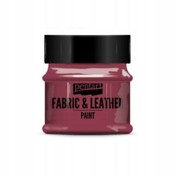 Pentart barva za tkanine in usnje 50 ml bordo