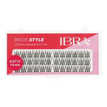 IBRA Nevestin stil 14 mm ličila trepalnice šopi