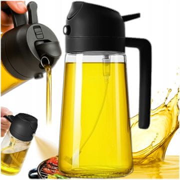 razpršilec, dozirnik olivnega olja, razpršilec kisa, steklenička, 450 ml