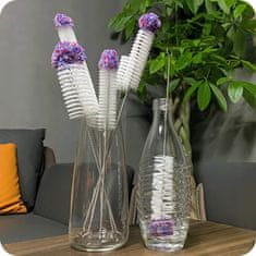 Krtača za steklenice sodastream, kozarce, slavčke, čiščenje, mehka konica