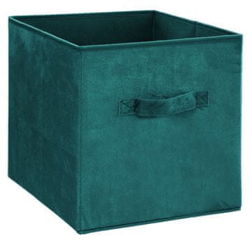 5Five® Tekstilna posoda 31x31 cm Zelen žamet
