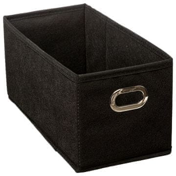 5Five® Črna škatla za shranjevanje 15 x 31 cm