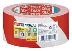 TESA SIGNALNI TRAK BELO-RDEČ 66m50mm