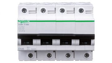 Schneider Odklopnik 4P C 125A 10kA AC C120N Acti9 A9N18376