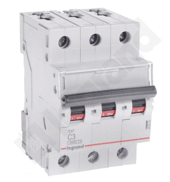 LEGRAND Odklopnik 3P C 3A 6kA AC S303 TX3 403539