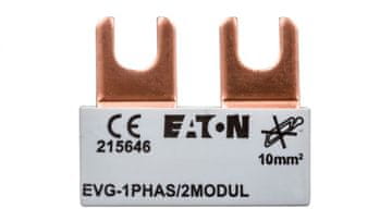 Eaton Priključna zbiralka 1P 63A 10mm2 viličasta (2 modula) EVG-1PHAS/2MODUL 215646