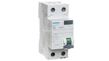Siemens Diferencialno stikalo 2P 25A 0,03A Tip AC 30mA 230V SENTRON 5SV4312-0