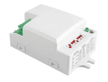 GTV Mikrovalovni senzor gibanja SRC812 MINI, maks. 500 W, AC220–240 V, 50/60 Hz, kot delovanja 360*, območje 2–8