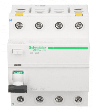 Schneider 4P 40A 0,03A diferencialno varovalko tip AC iID A9Z11440