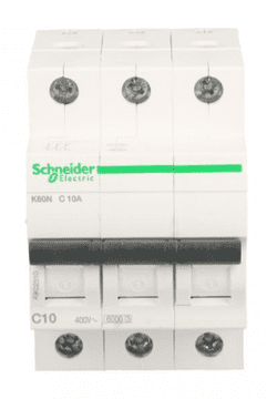 Schneider Odklopnik 3P C 10A 6kA AC K60N Acti9 A9K02310