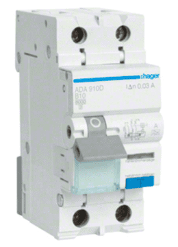RCBO 2P B10A 0,03A diferencialno stikalo tipa A ADA910D