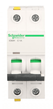 Schneider Odklopnik 2P C 1A 10kA AC iC60H-C1-2 Acti9 A9F07201