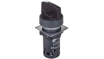 Schneider 3-pozicijsko stikalo, črno, 22 mm, 2Z, nepovratno, XB7ND33