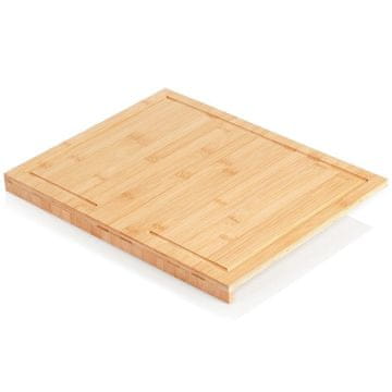 Northix Bambusova deska za rezanje z robom 45x35 cm