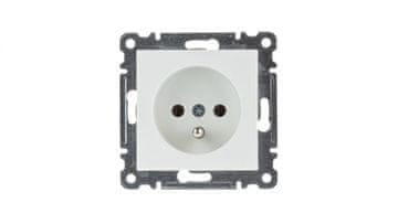 Lumina enojna vtičnica z/brez 16A bela WL1020