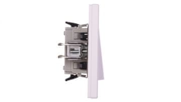 Schneider Asfora enojni beli konektor z okvirjem EPH0100121