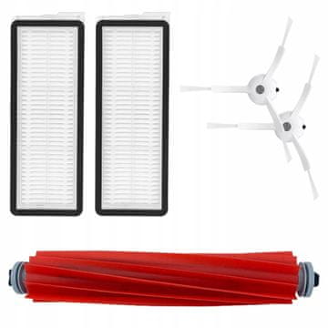 Komplet krtačnih filtrov za Roborock Q Revo Pro / S / MaxV / Pro - bel