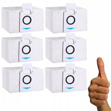 Vrečke za sesalnik Ecovacs Omni T2 T1 X1 Turbo, dodatki, 6 kosov.