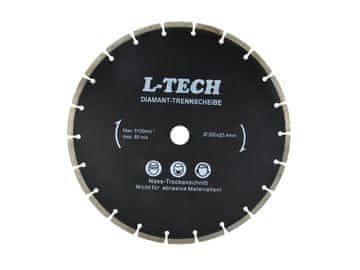 Premer diska 300x8x25,4 mm, segment L-TECH črne barve (10)