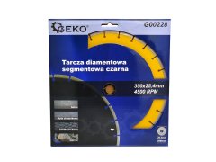 Segmentni disk premera 350 x 8 x 25,4 mm / črn (10)