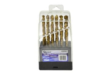 Komplet svedrov 19 kosov 1-10 mm HSS TiN plastična škatla (5/50)