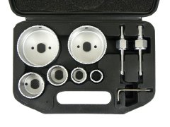 Komplet volframovih luknjastih žag 22-73 mm 9-delni (24)