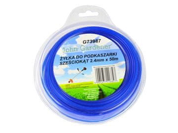 Šesterokotna nit za kosilnico 2,4 mm x 50 m (10/40)