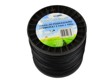 Sedemkotna nit za kosilnico 2,7 mm x 100 m (24)
