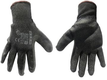 Zaščitne rokavice GEKON velikost 9/lateks, debele črne/(12/240)