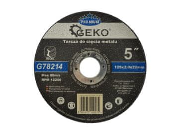 GEKO PREMIUM 125x2 rezalna plošča za nerjaveče jeklo (10/50/200/400)