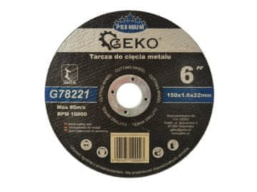 GEKO PREMIUM 150x1,6 rezalna plošča za nerjaveče jeklo (5/25/200)
