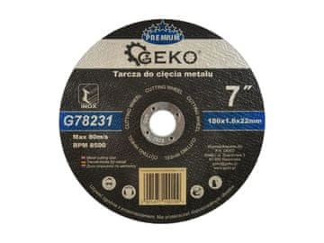 GEKO PREMIUM 180x1,6 rezalna plošča za nerjaveče jeklo (5/25/200)