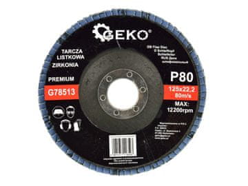 Lamelna plošča "CYRKON" 125mm P80 GEKO PREMIUM (10/200)