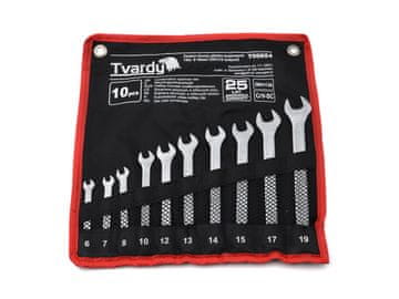 Komplet 10-delnih obročastih ključev 6-19 mm CRV-CS (satenasti)(20)