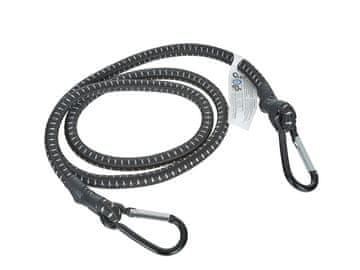 Transportna guma za pritrditev prtljage + karabine 10 mm x 120 cm (80)