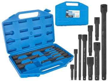 Komplet podaljškov za udarne ključe 1/4" 3/8" 1/2" CrV, 9 kosov (15)