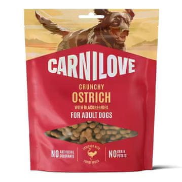 Carnilove CARNILOVE Crunchy Ostrich with Blackberries - Pasji priboljški - 200g