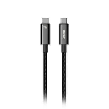 BASEUS Baseus Tungsten Gold Kabel USB-C na USB-C 240W PD, 2m - Črn