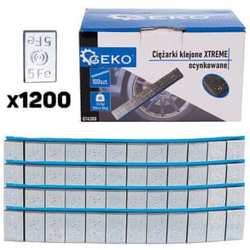 XTREME pocinkane lepilne uteži 12x5g - komplet 100 trakov (6kg) (4)